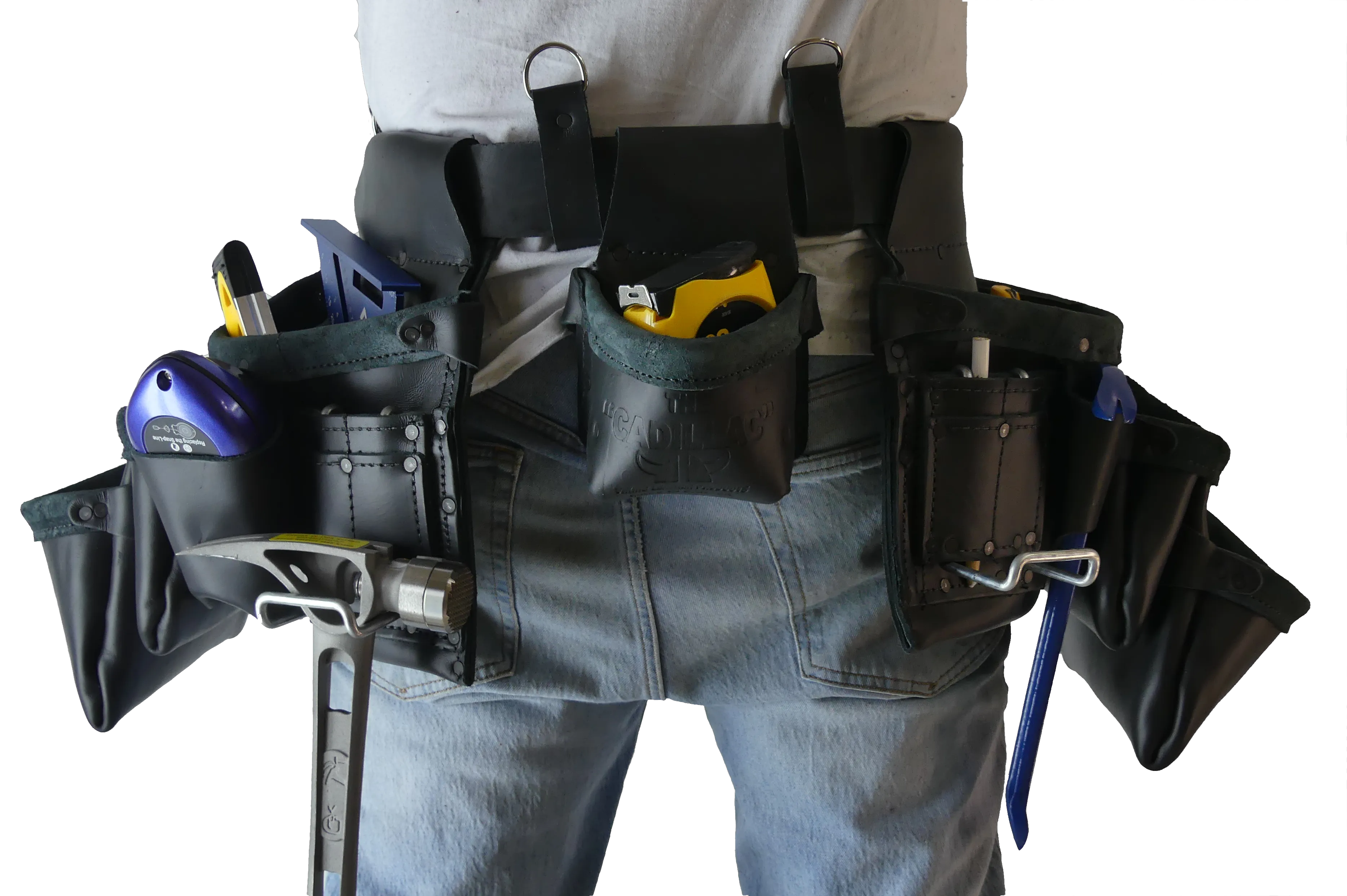 100% Leather Framing Tool Belt/Apron - 601 Cadillac - Professional Quality CAS-601