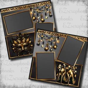 Black & Gold Heels - 23-948