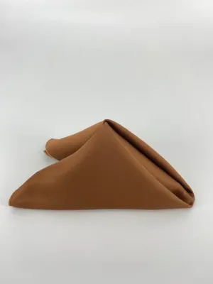 Brown Satin Napkins (10 Count)