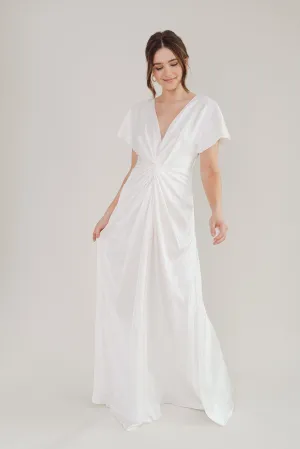 Camilla Bridal & Bridesmaid Dress In Ivory Satin