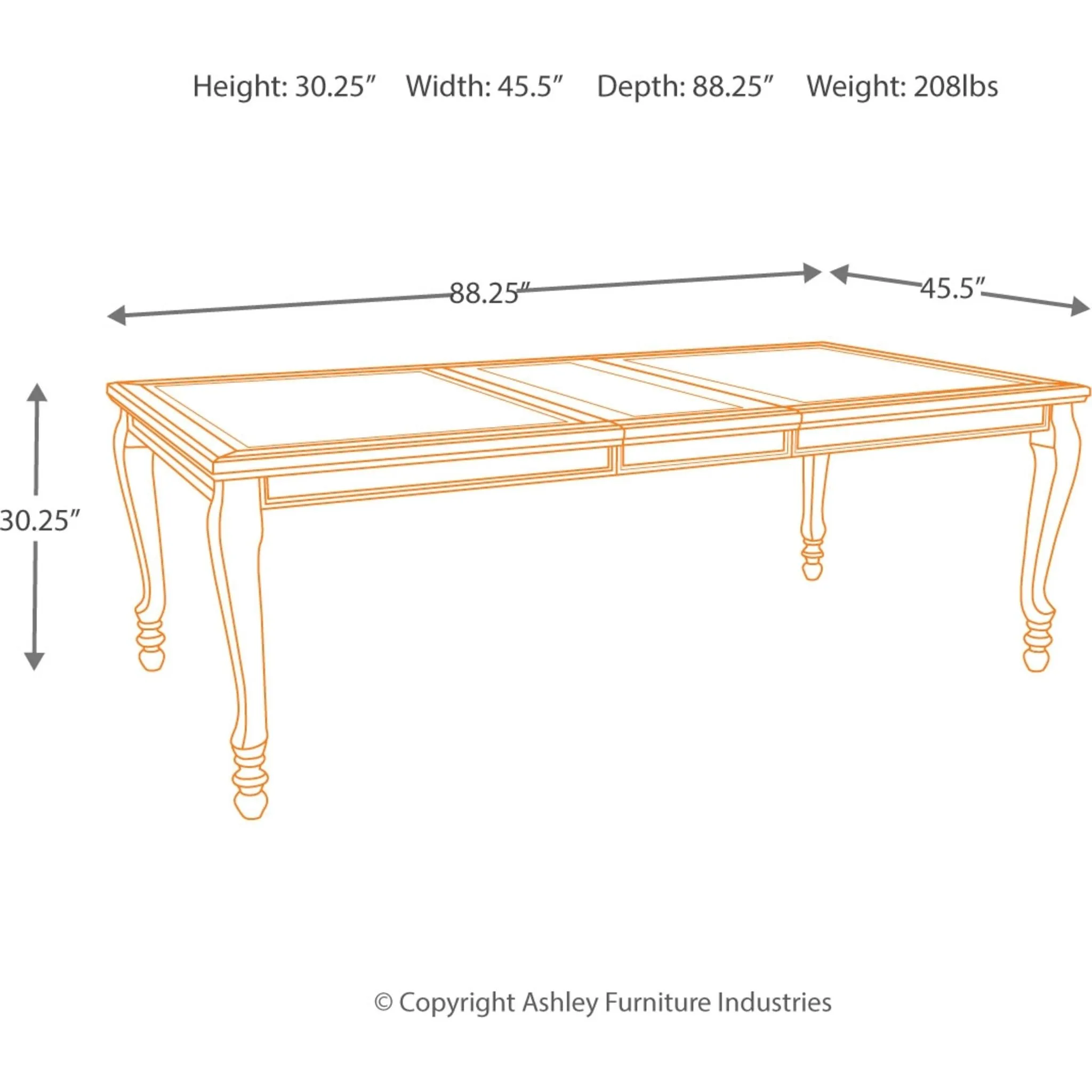 Coralayne Table - Silver - (D650-35)