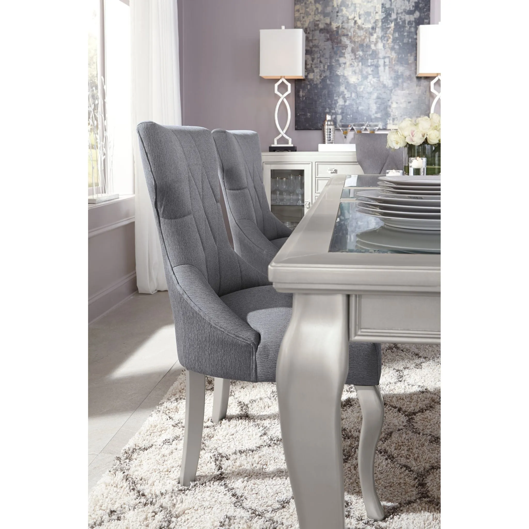 Coralayne Table - Silver - (D650-35)