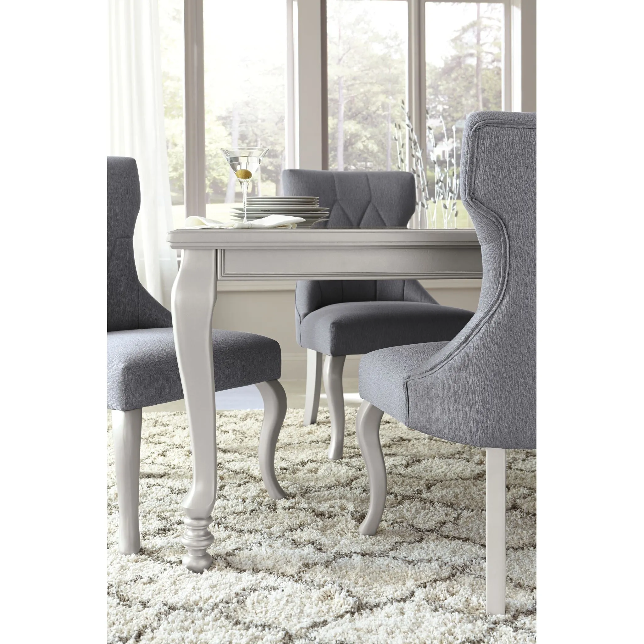 Coralayne Table - Silver - (D650-35)