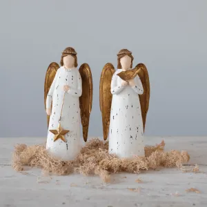 Creative Co Op Handmade Paper Mache Angels