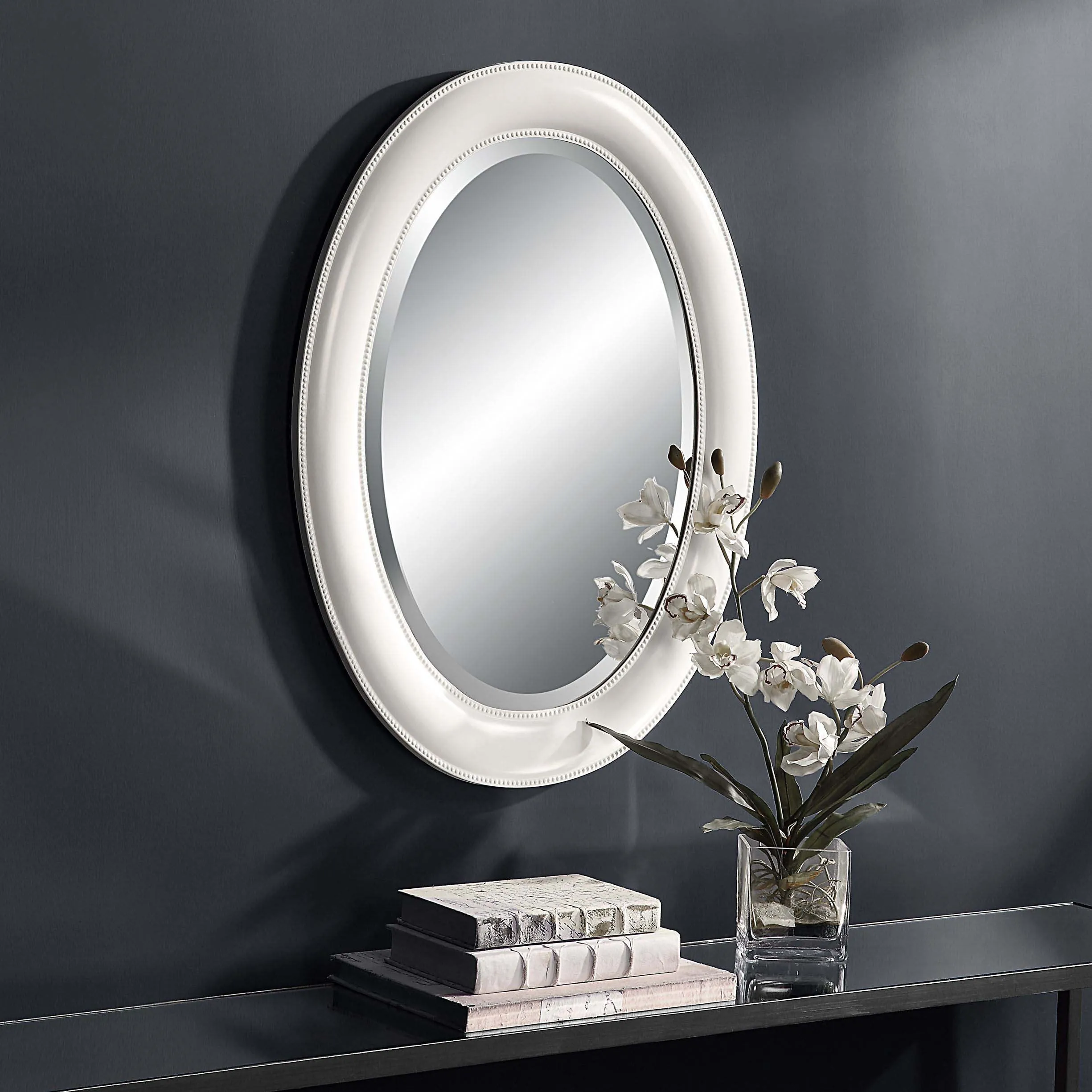 Decor Market Mirror - Crisp White Finish