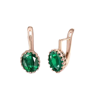 Emerald Stone Earrings