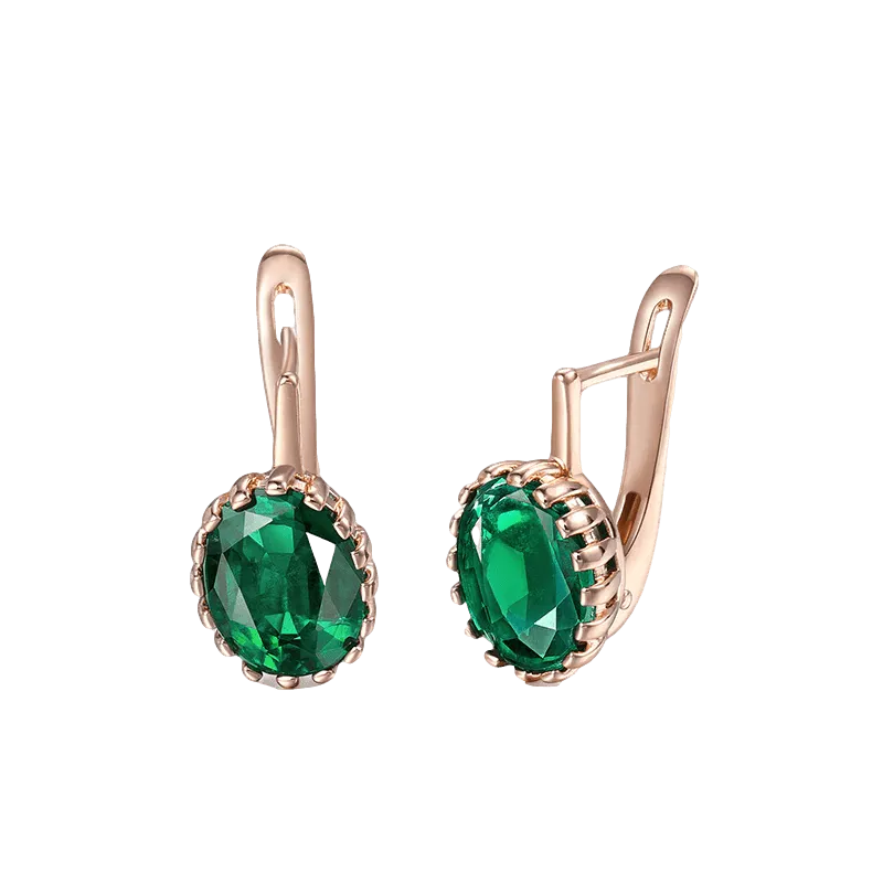 Emerald Stone Earrings