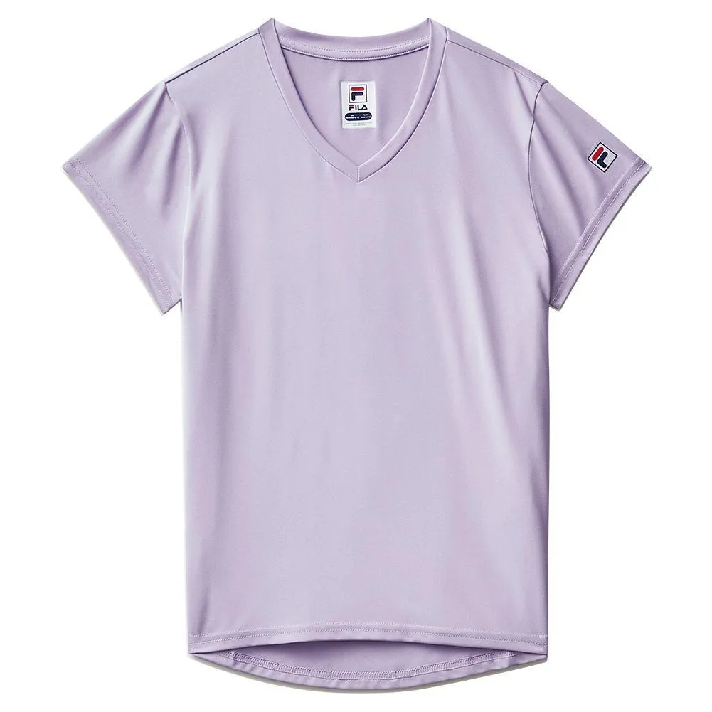 Girls Short Sleeve Performance Tennis Top