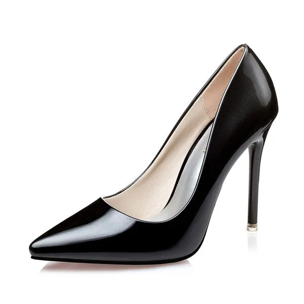 Glamorous PU Upper Closed Tole Multicolor High Heels Prom Shoes PS015