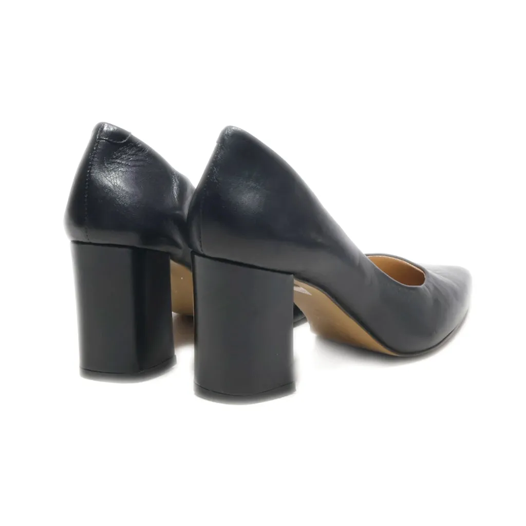 Hallhuber High-Heel Shoes Leather Black Colour For Women