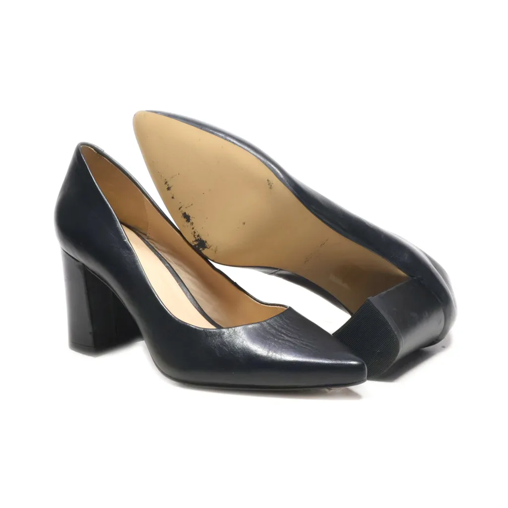 Hallhuber High-Heel Shoes Leather Black Colour For Women