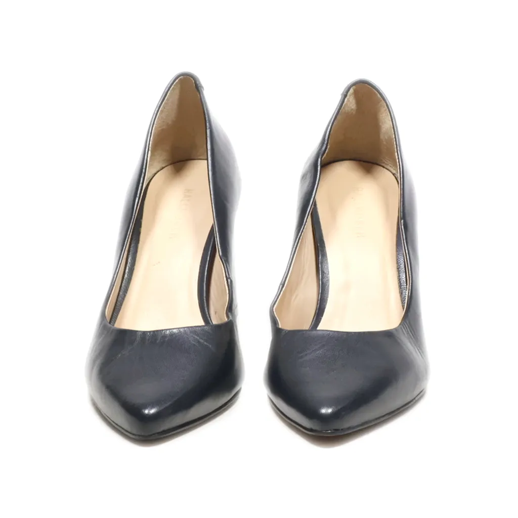 Hallhuber High-Heel Shoes Leather Black Colour For Women