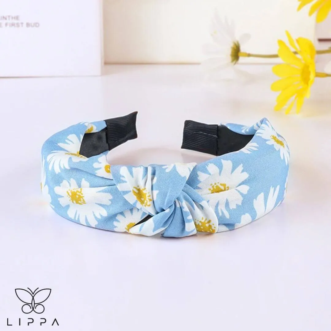 Handmade Headband Printed Floral Design