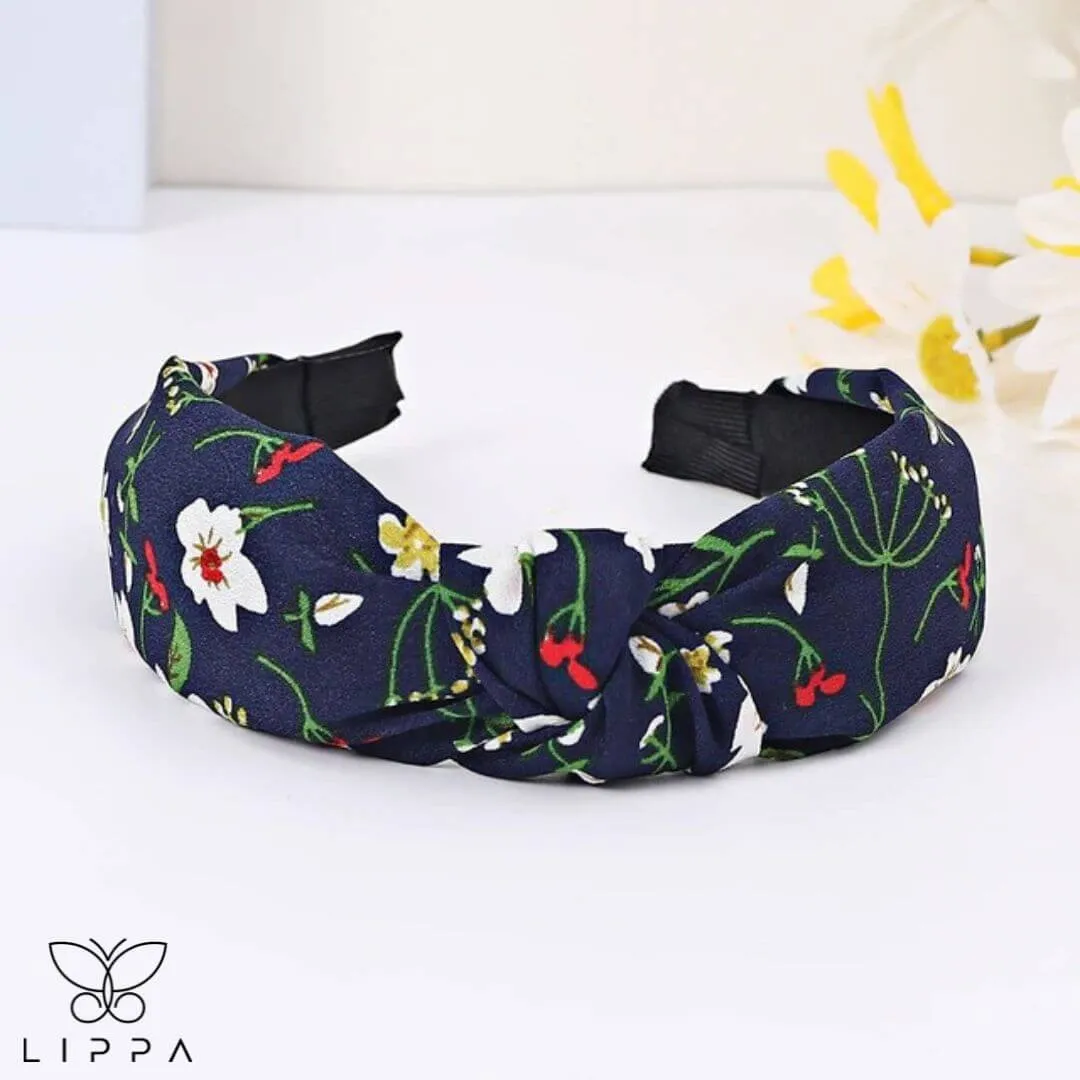 Handmade Headband Printed Floral Design
