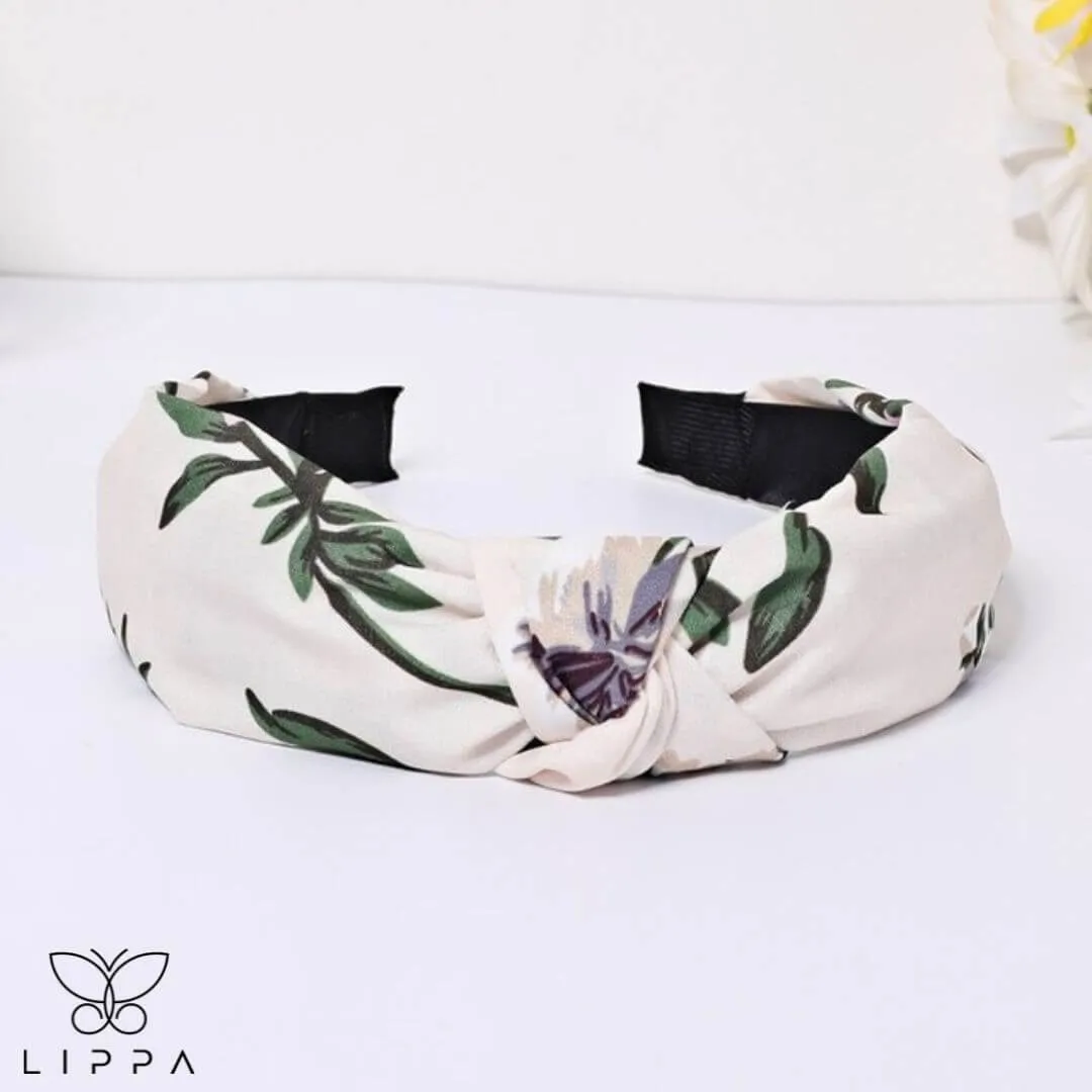 Handmade Headband Printed Floral Design