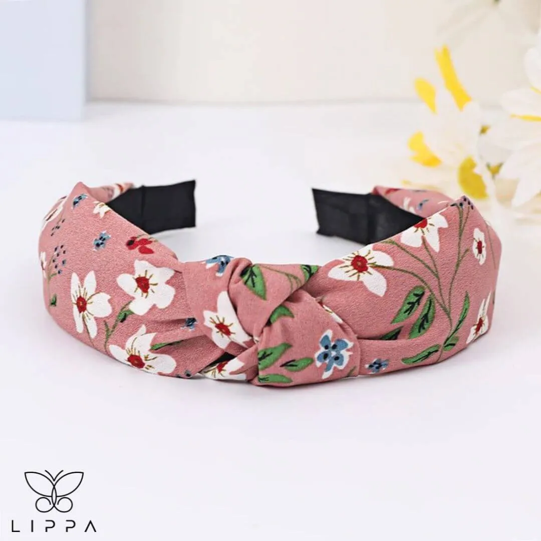 Handmade Headband Printed Floral Design