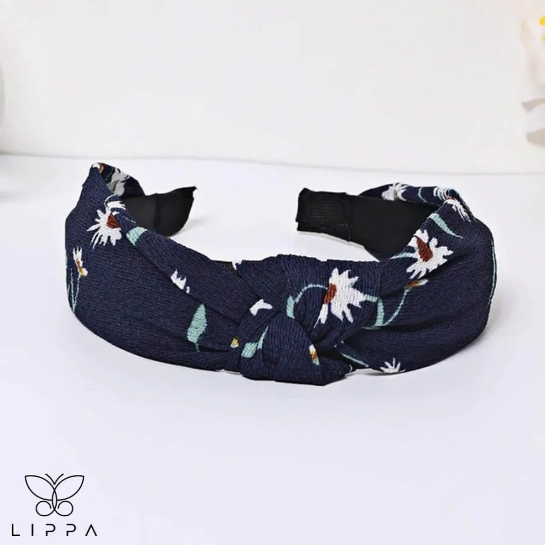Handmade Headband Printed Floral Design