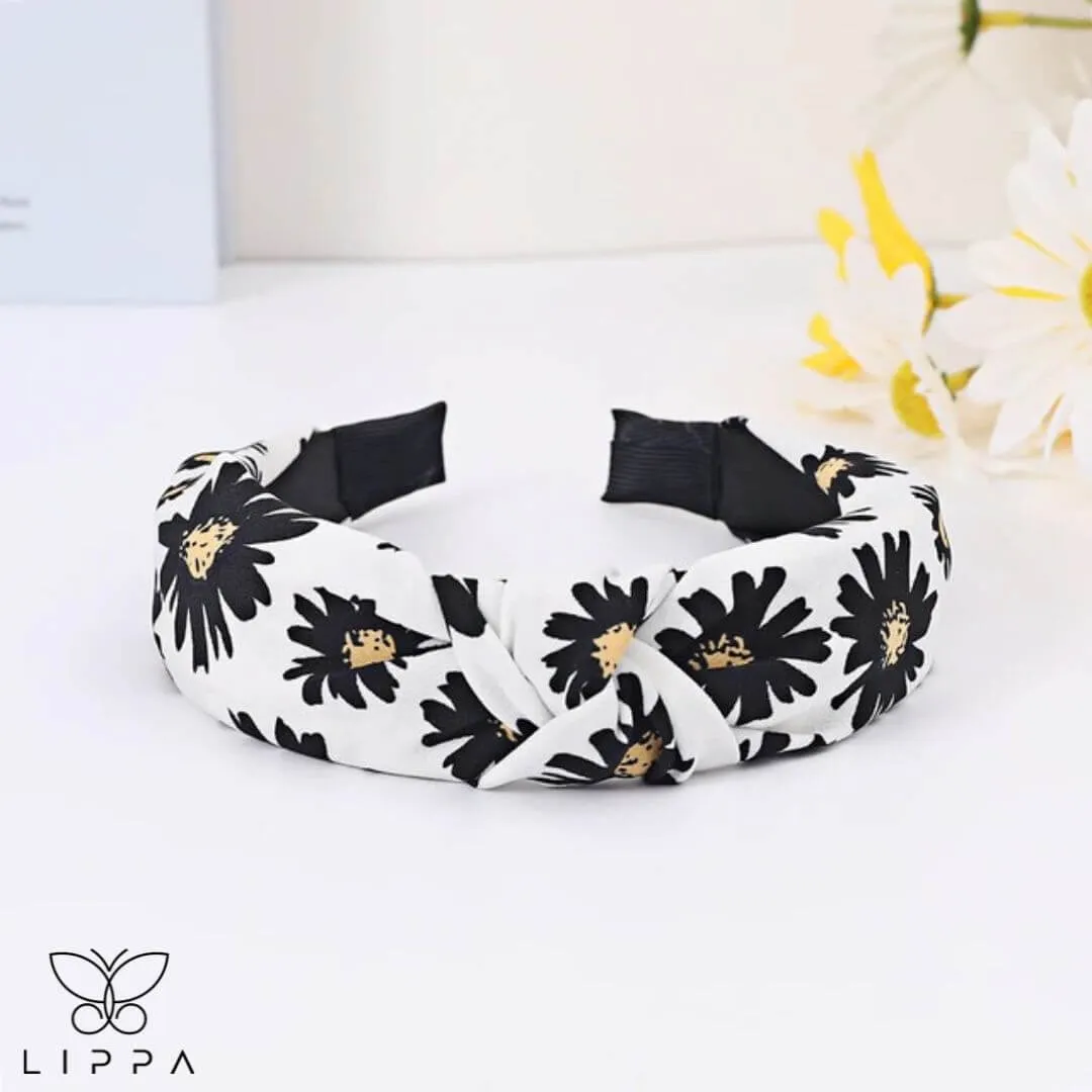 Handmade Headband Printed Floral Design
