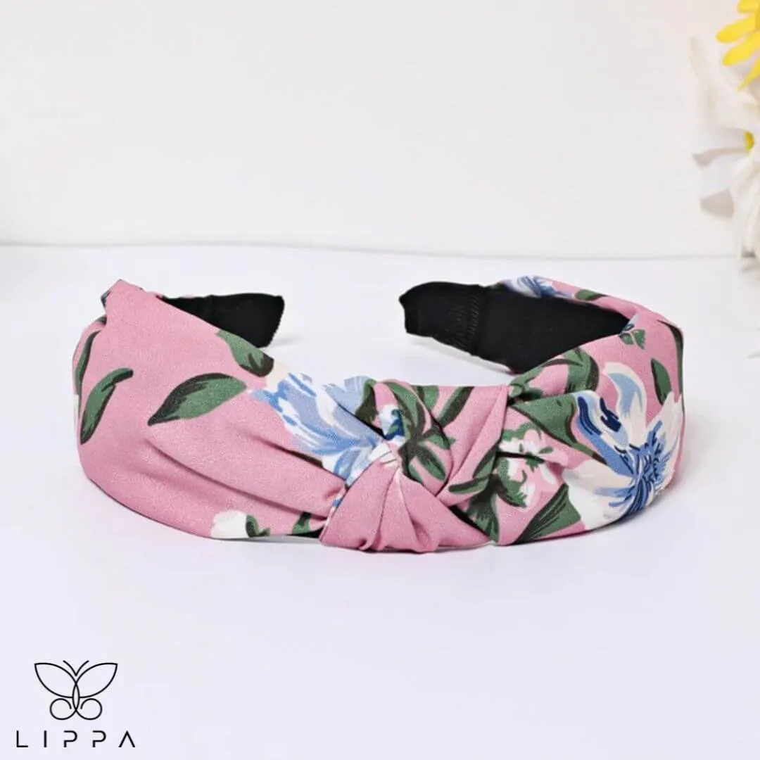 Handmade Headband Printed Floral Design