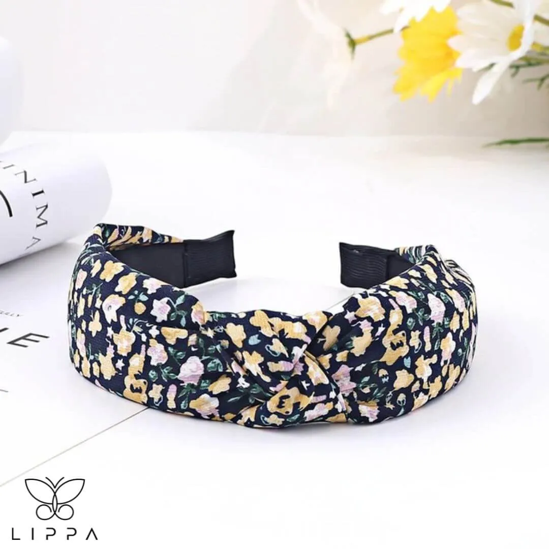 Handmade Headband Printed Floral Design