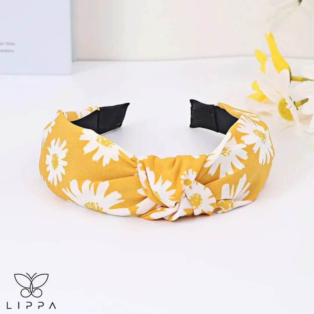 Handmade Headband Printed Floral Design