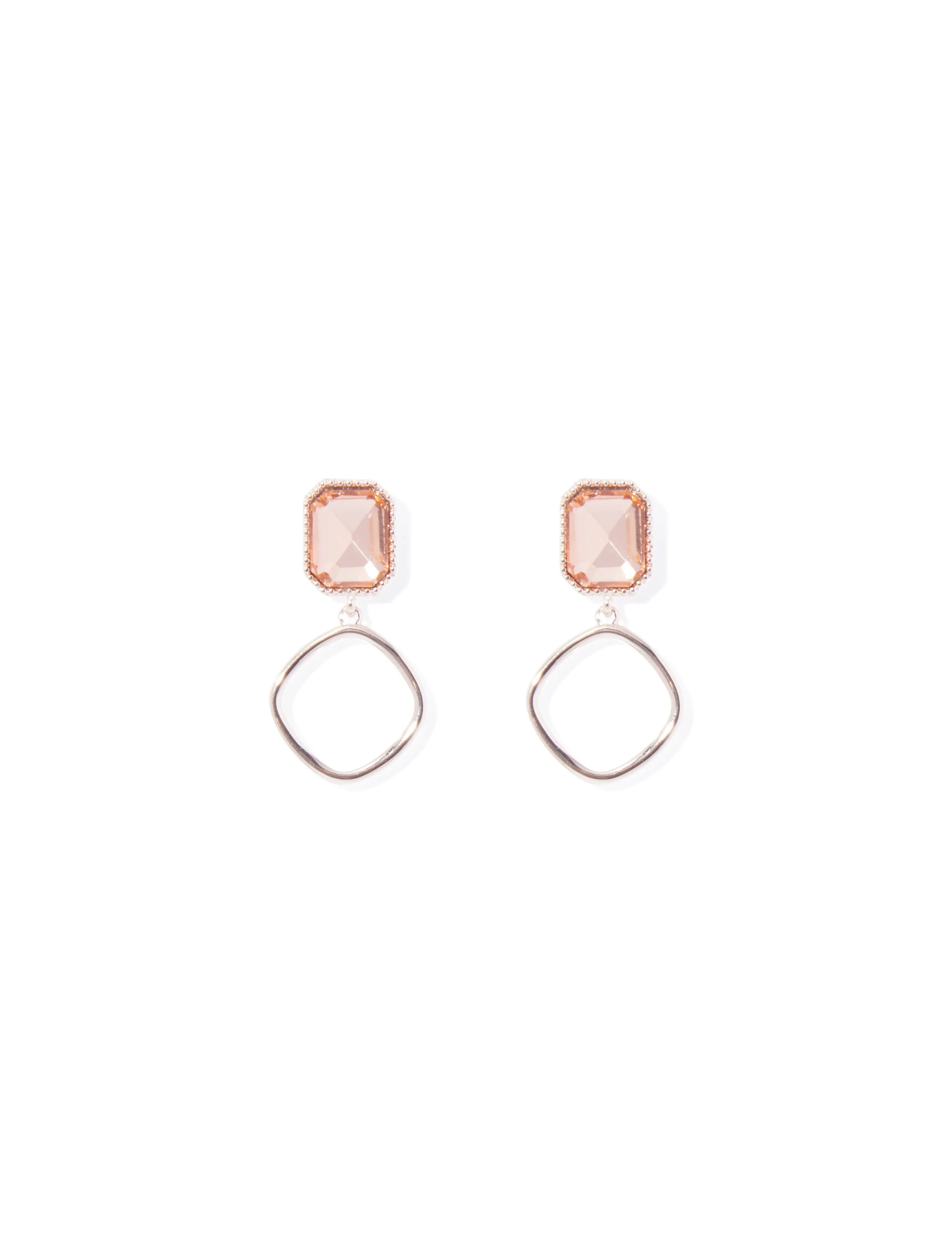 Jasmin Hoop Drop Earrings