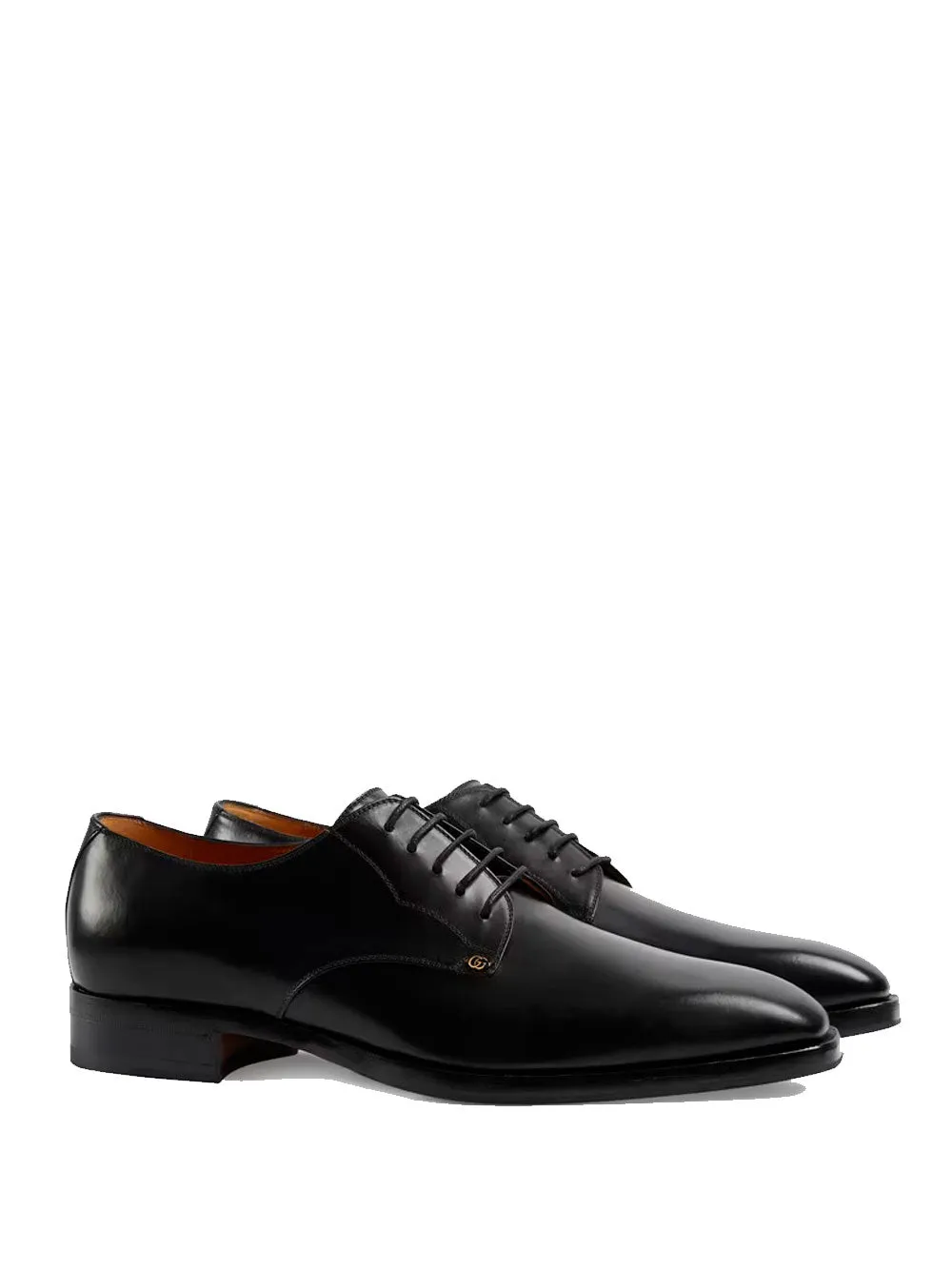 Leather lace-up shoes