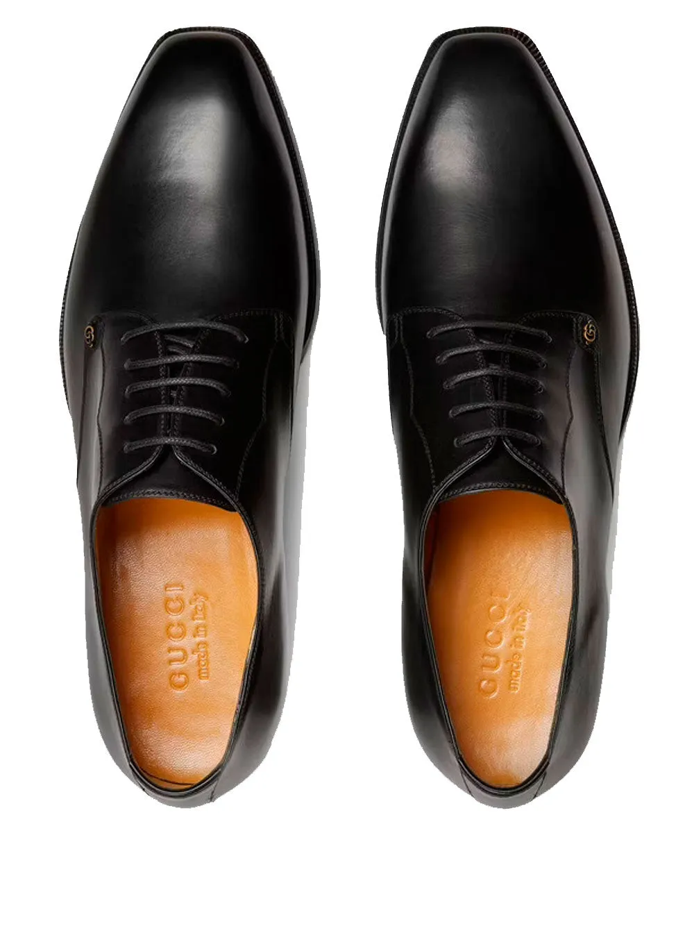 Leather lace-up shoes