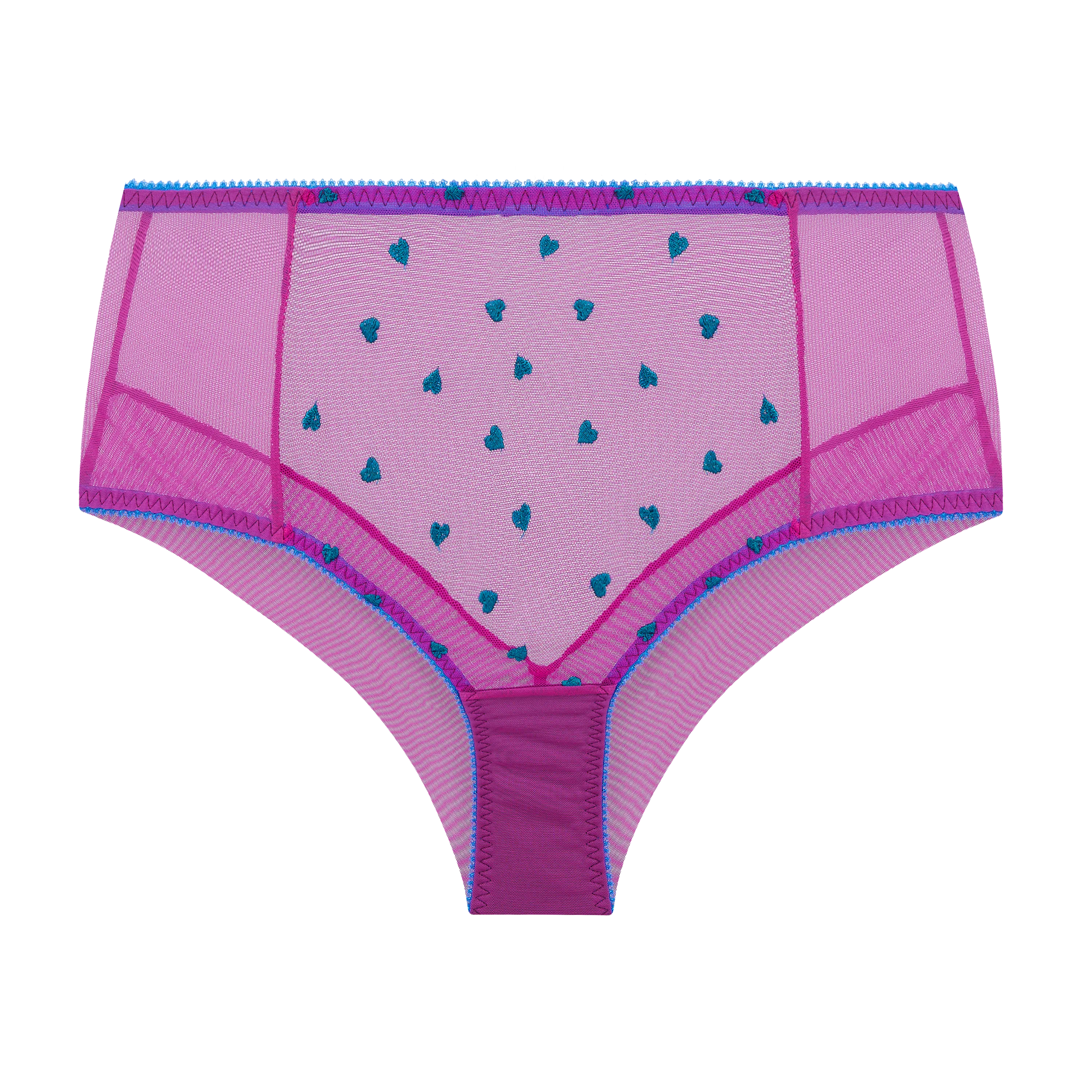 Mabel Heart Embroidery High Waist Knicker