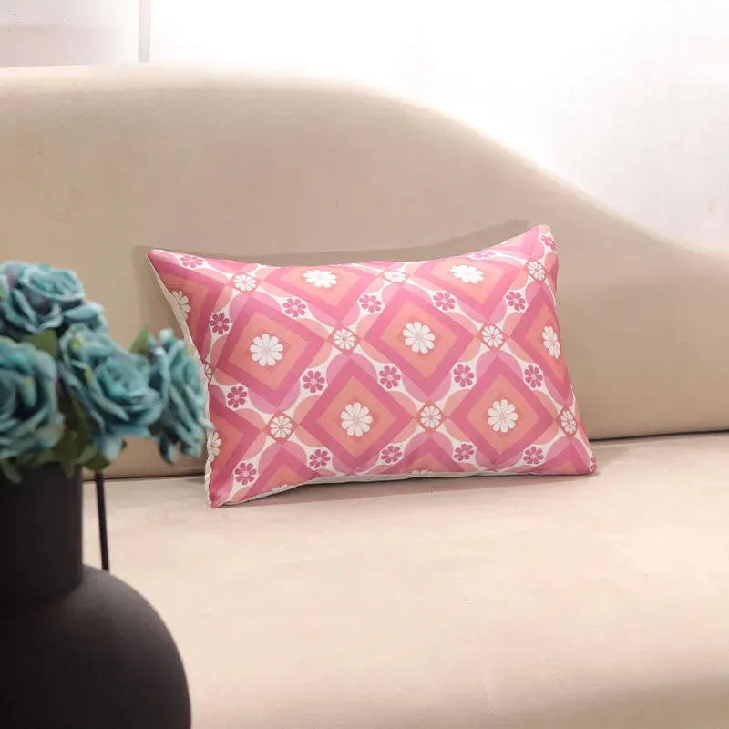Pitter Kaleido Satin Cushion Cover | 12 x 18 inches