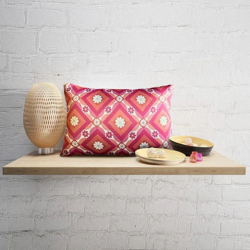 Pitter Kaleido Satin Cushion Cover | 12 x 18 inches