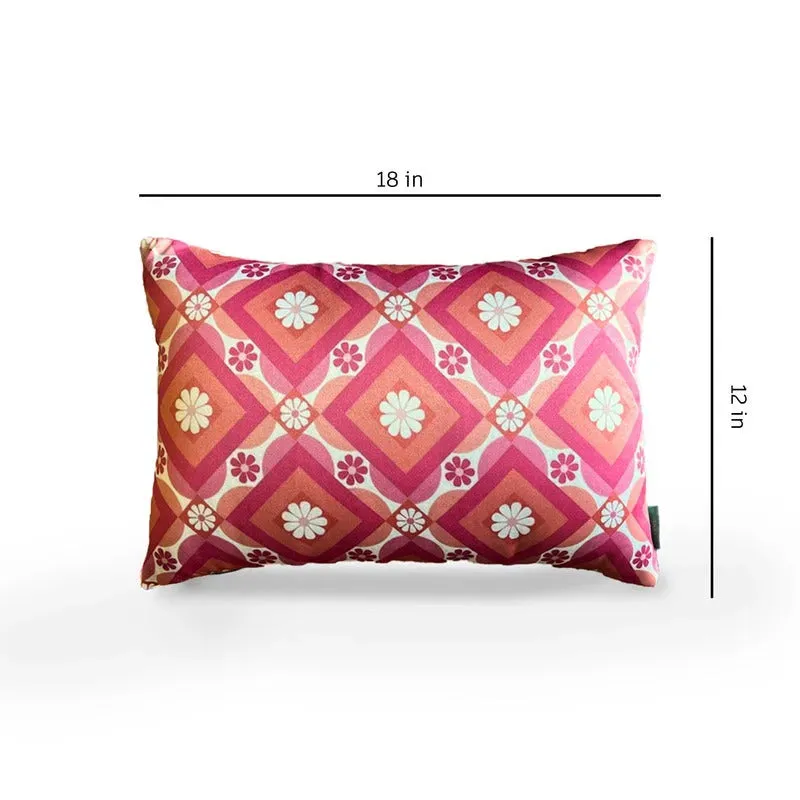 Pitter Kaleido Satin Cushion Cover | 12 x 18 inches