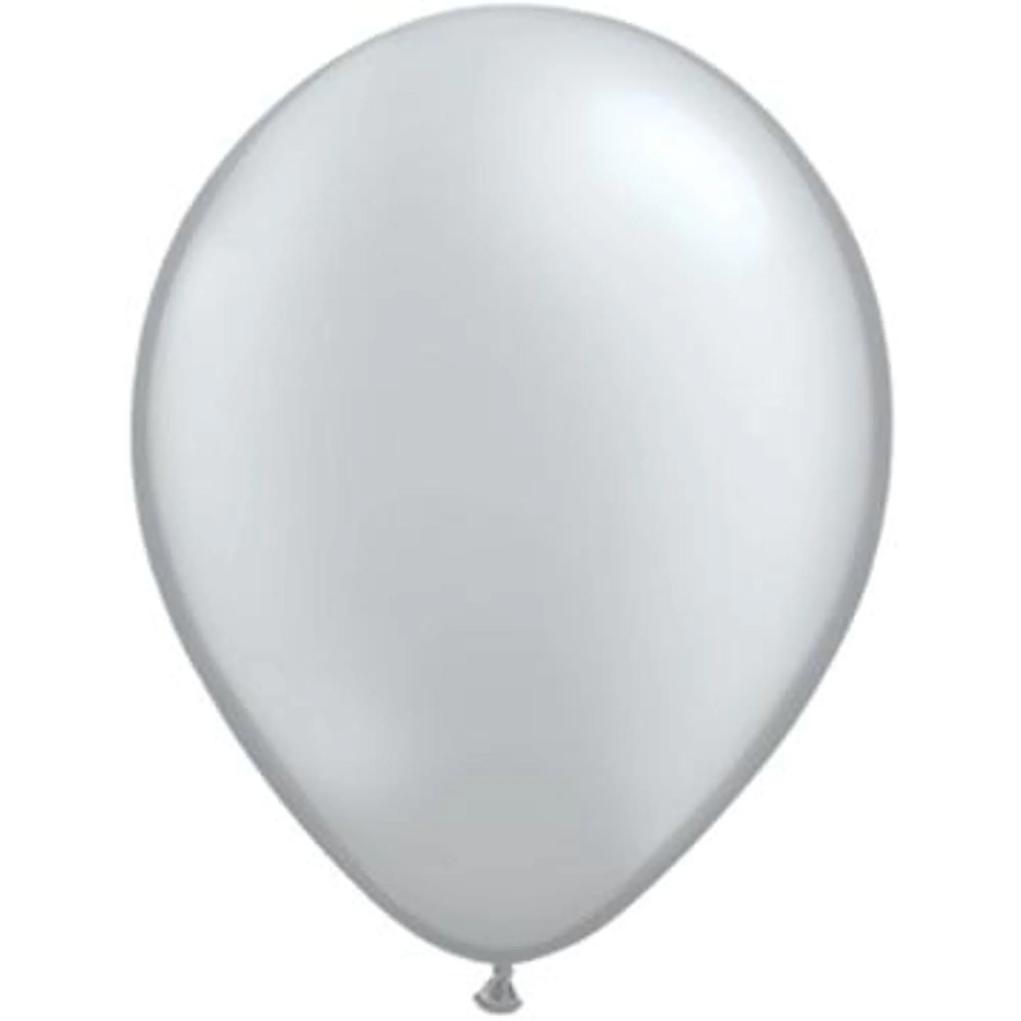 Qualatex 9" Silver Latex Balloons (100/Pk)