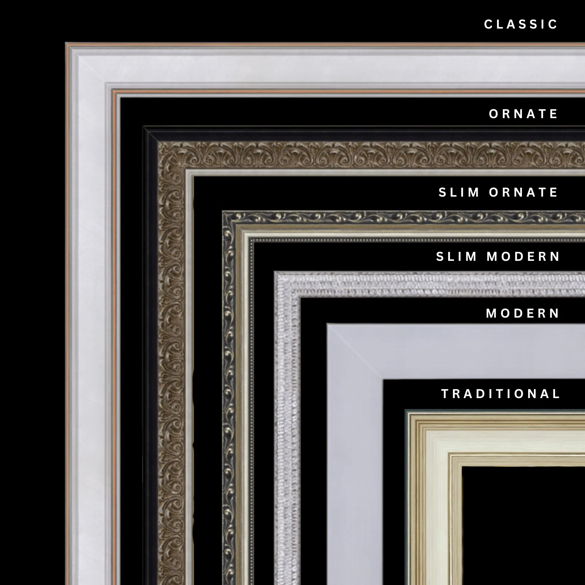Silver 31x40 Picture Frame Ornate Traditional Classic Antique