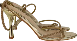 Simmi London Metallic Santo High Heels In Gold UK 6 EU 39 👠