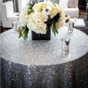 Sparkly Glitz Sequin Glamorous Tablecloth
