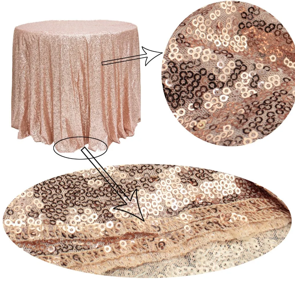 Sparkly Glitz Sequin Glamorous Tablecloth