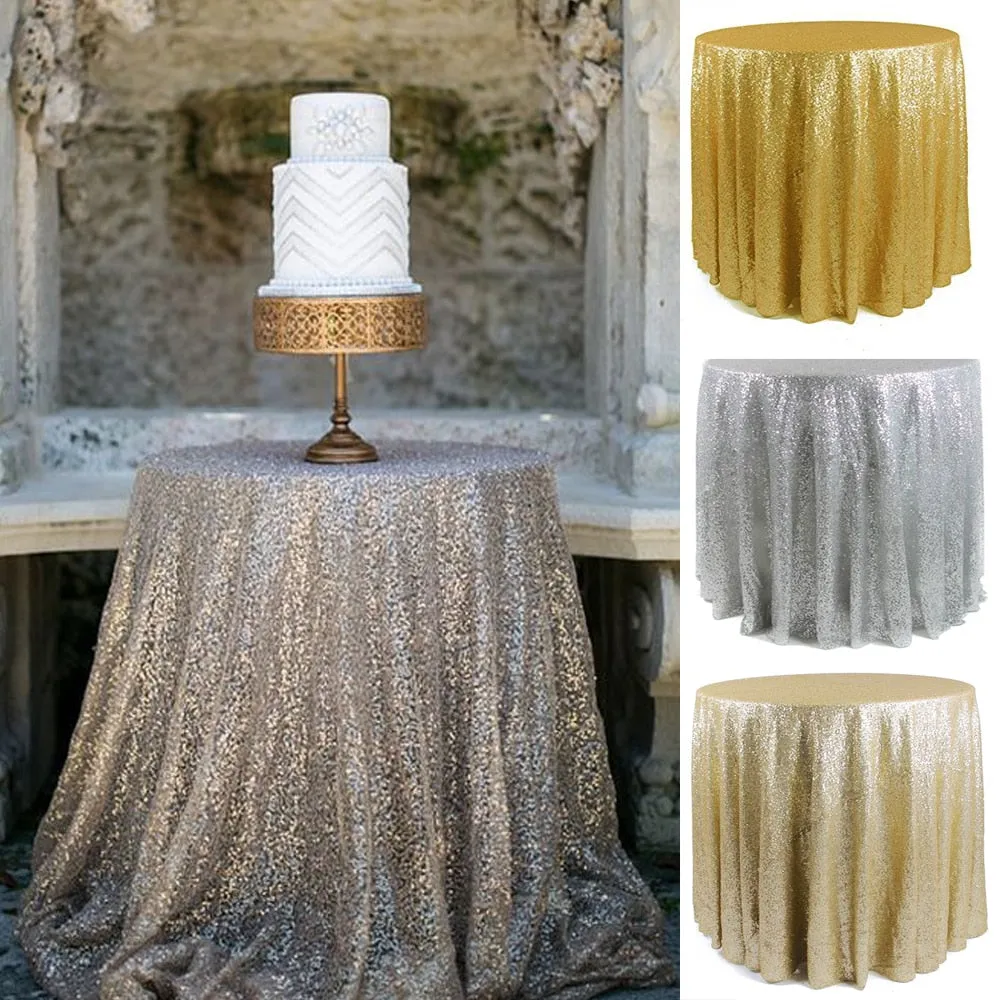 Sparkly Glitz Sequin Glamorous Tablecloth