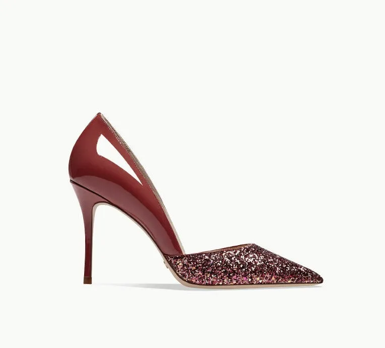 Spring and autumn new red color pointed toe stiletto high heels-  Aria