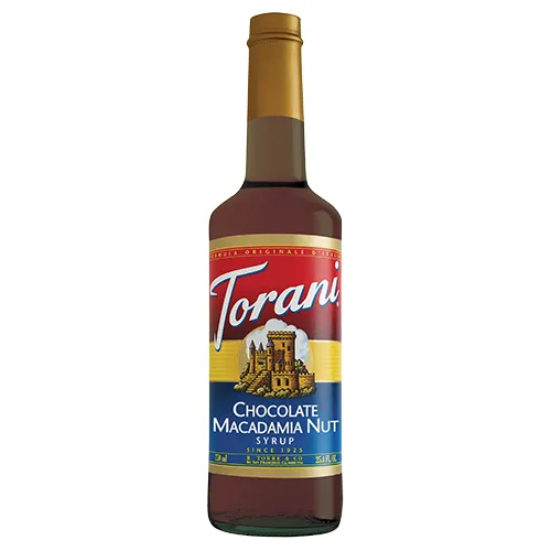 Torani Chocolate Macadamia Nut Syrup - Bottle (750 mL)