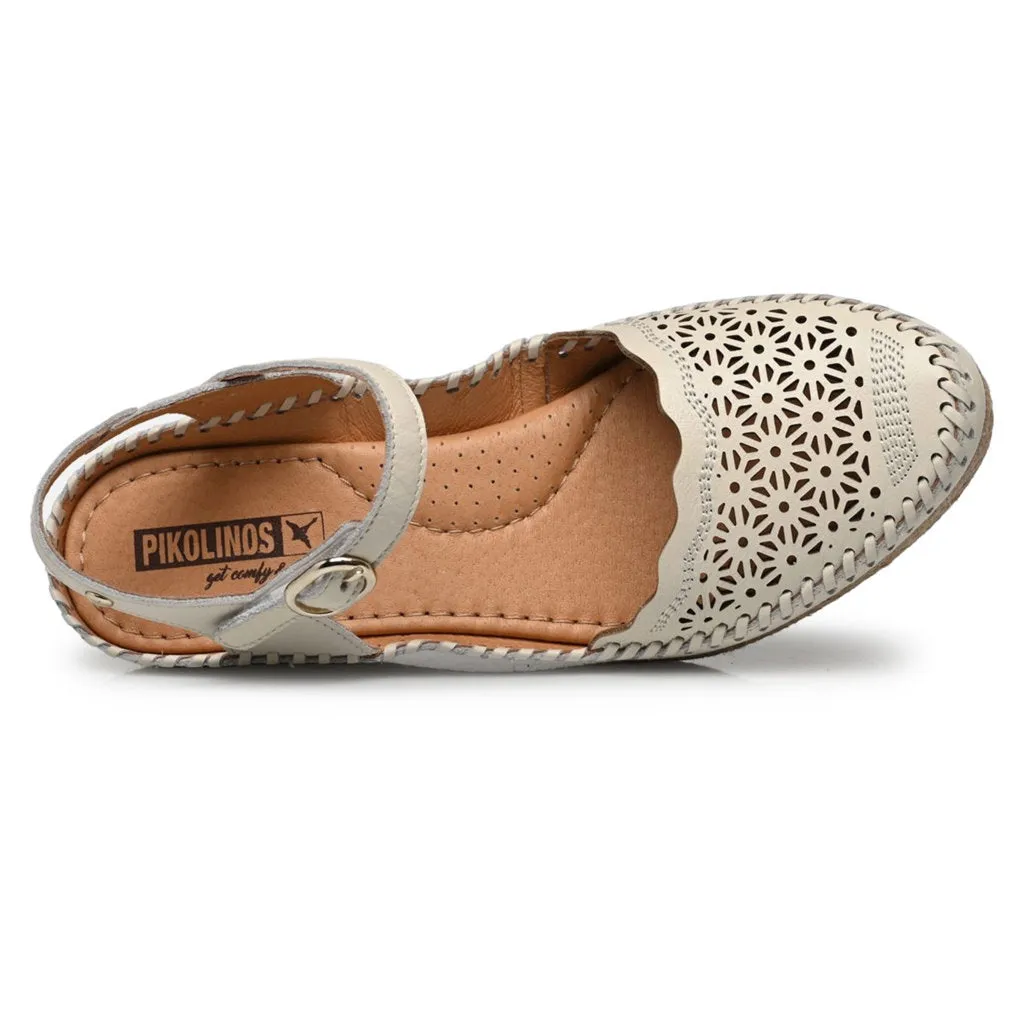 Vila Leather Women's Wedge Heels Sandals